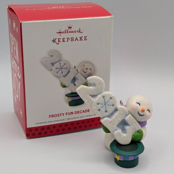 Hallmark Keepsake Frosty Fun Decade 2013 Christmas Ornament, 4th in the Series - Picture 2 of 9